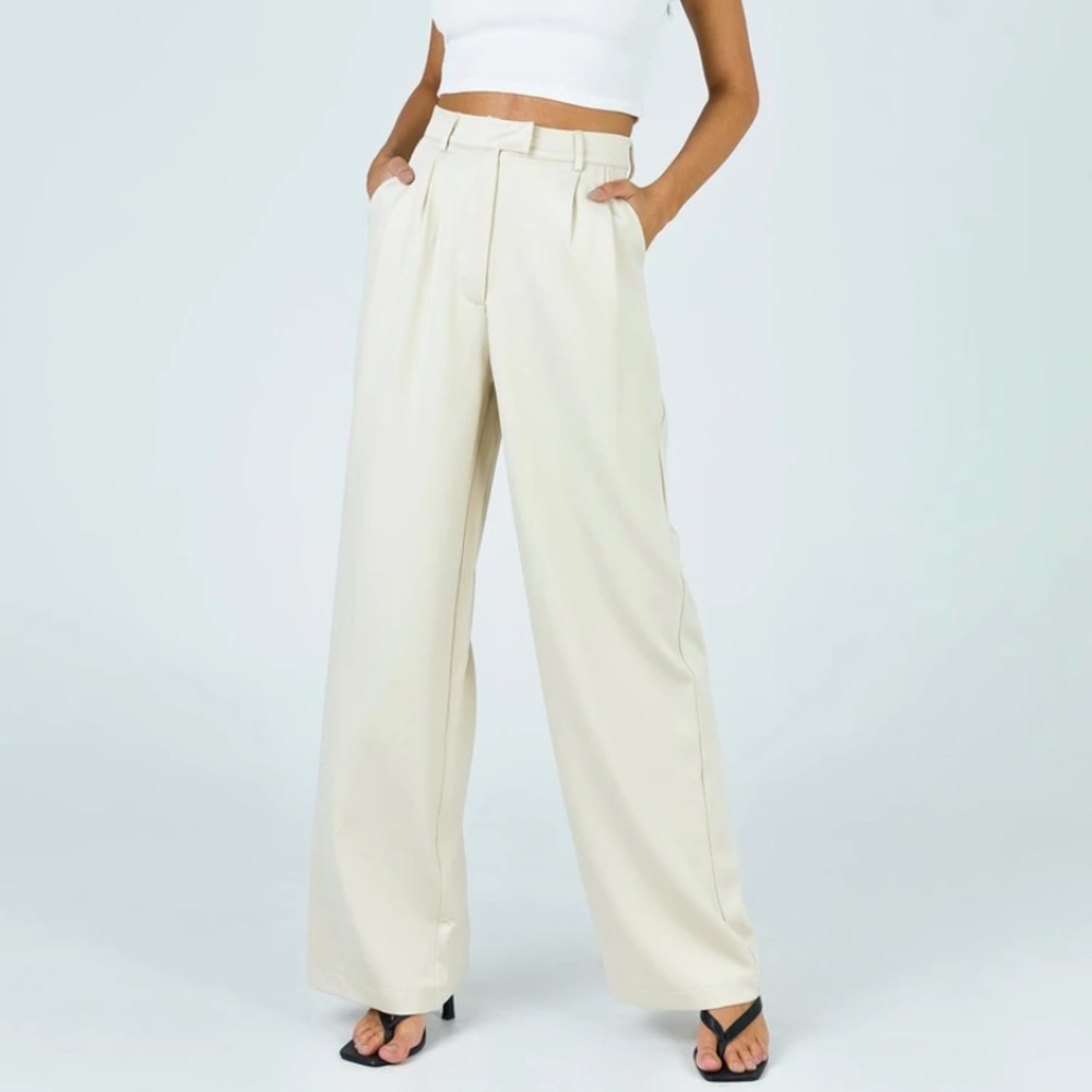 Princess Polly Amelia Pants Beige